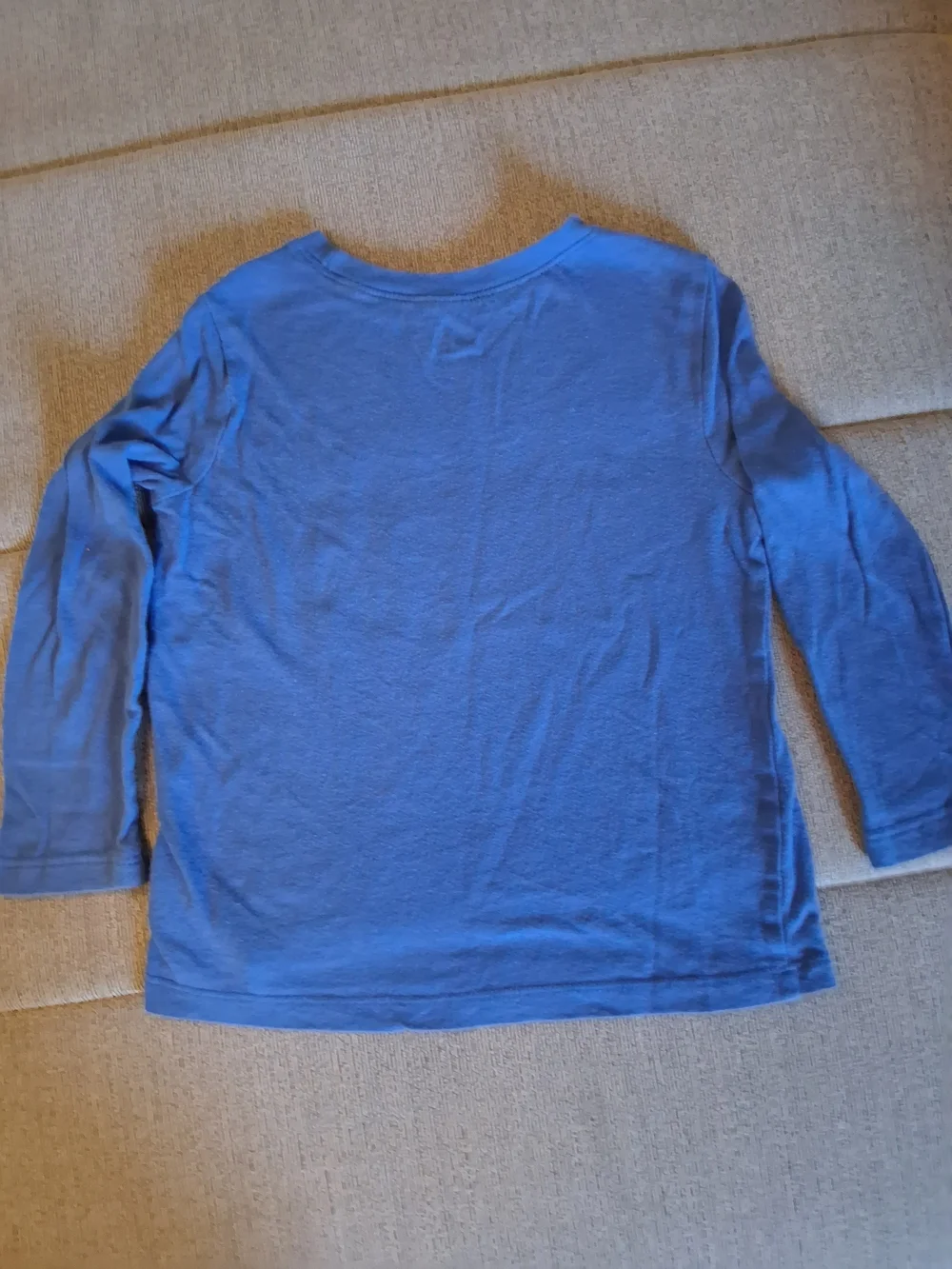 Old Navy Blue Long Sleeve Mountain Graphic Tee with Light Green Print Sz 4T